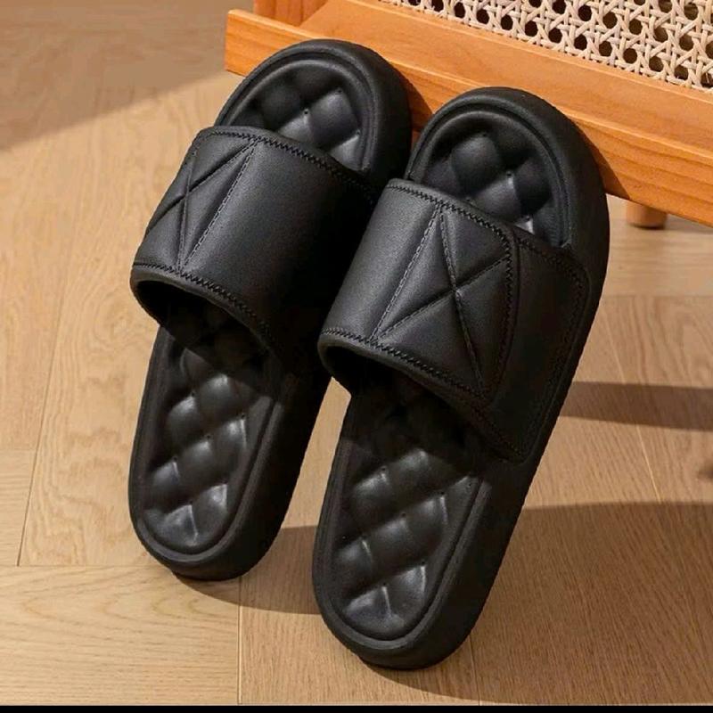  Dép bánh mì nữ quai ngang nâng đế 3cm đi mưa kiểu girl phố chống trơn unisex ulzzang học sinh-giày dép 97 