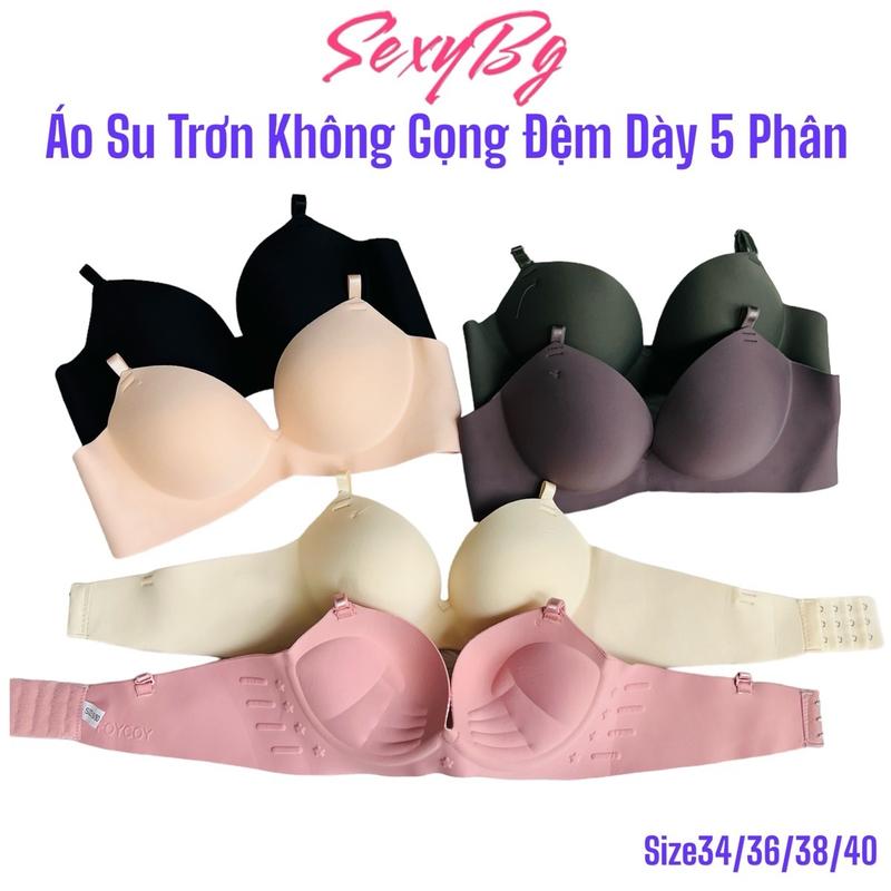 Combo 3 Áo Lót Su Trơn Nâng Quả Đệm Dày 5 Phân Không Gọng Nâng Quả Căng Tròn Tạo Khe Có Nhiều Màu Sang Áo Bra  Nữ Women