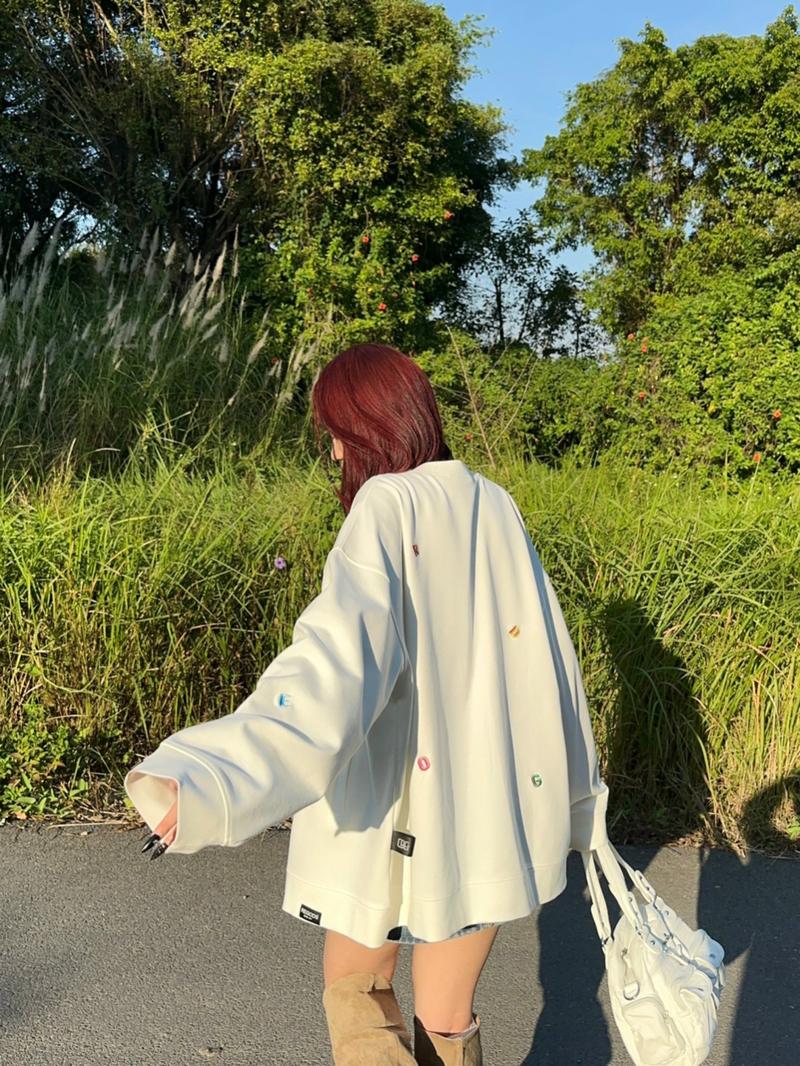 Product Introduction of Áo khoác Jacket nút gài thêu REGODS form rộng unisex nam nữ vải Nỉ PCG - Jacket pieces ss1 Top Women 18