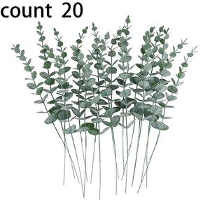 Artificial Eucalyptus Leaf, 20pcs Faux Eucalyptus Leaf, Decorative Plant for Home Garden Wedding Decoration, Home Decor