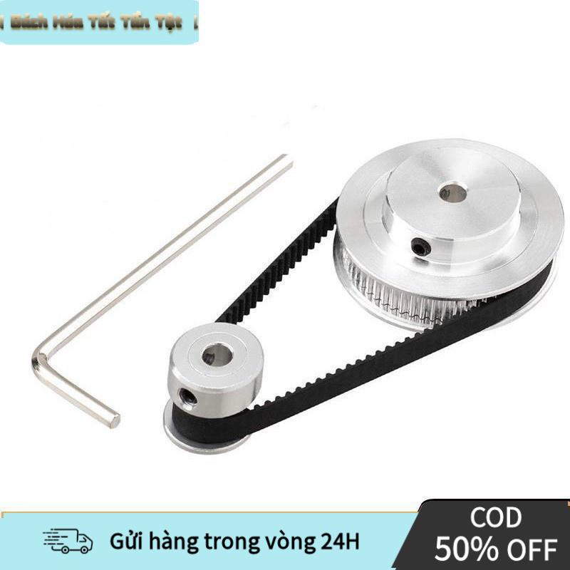 【COD】Ròng Rọc Puly Dây Đai 5–8mm – Bánh Răng Truyền Động 20–60 Răng, Phù Hợp…
