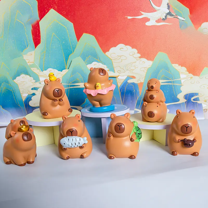 Perhiasan Kecil Harian, Capabala, Comel dan Kreatif, Diperbuat daripada Kraf Resin, Sesuai sebagai Perabot Hadiah, Pembakar Kek atau Hiasan Kereta
