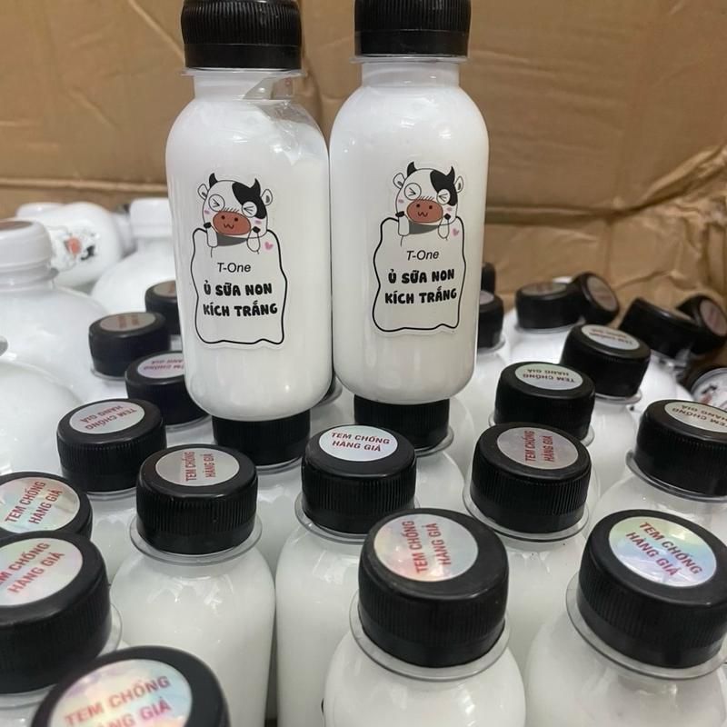 Sữa non ủ kích trắng con bò chai 100ml. ủ sữa non con bò 100ml