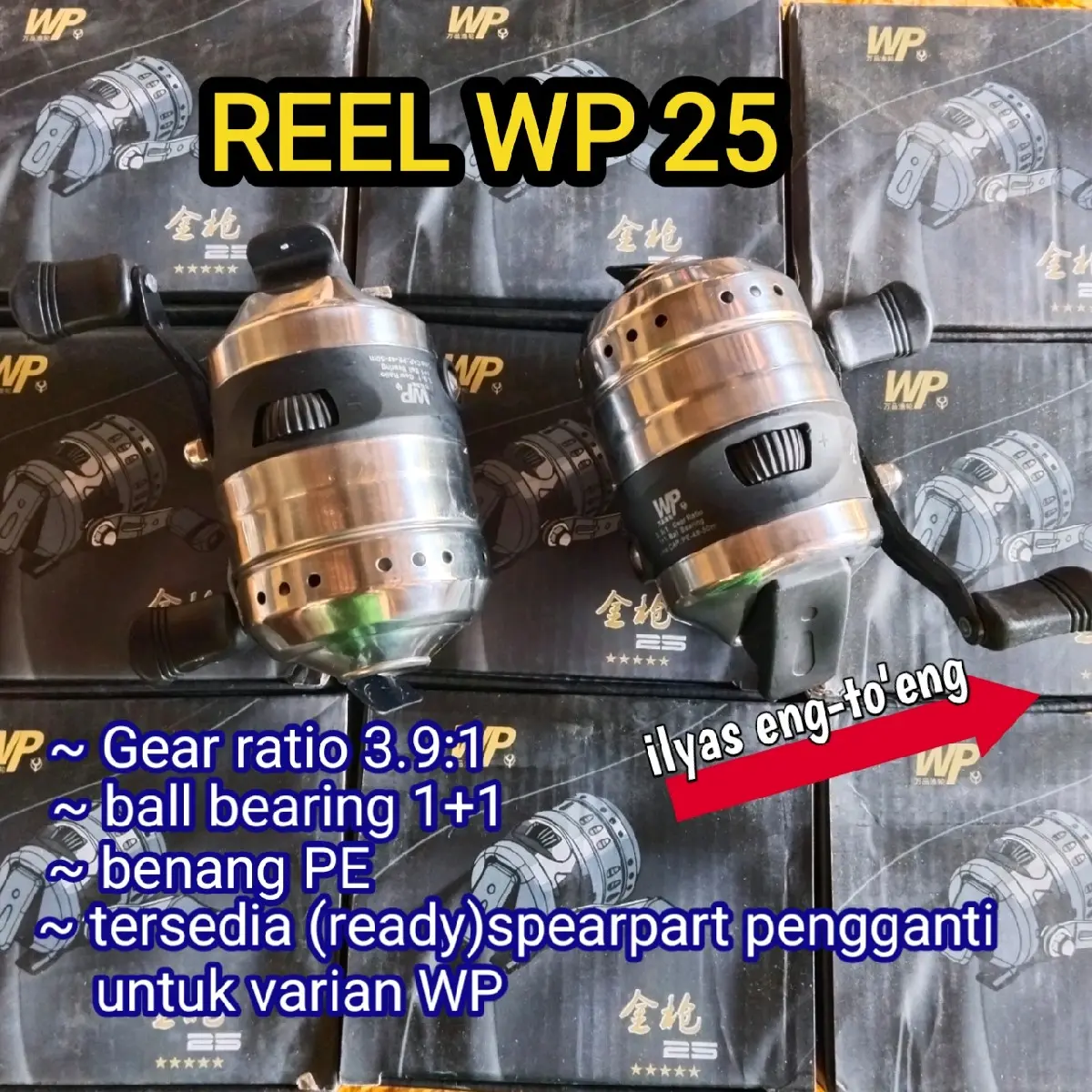 reel gulungan ketapel ikan WP25