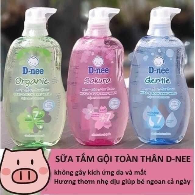 Sữa tắm gội Dnee cho bé sơ sinh 380ml 0