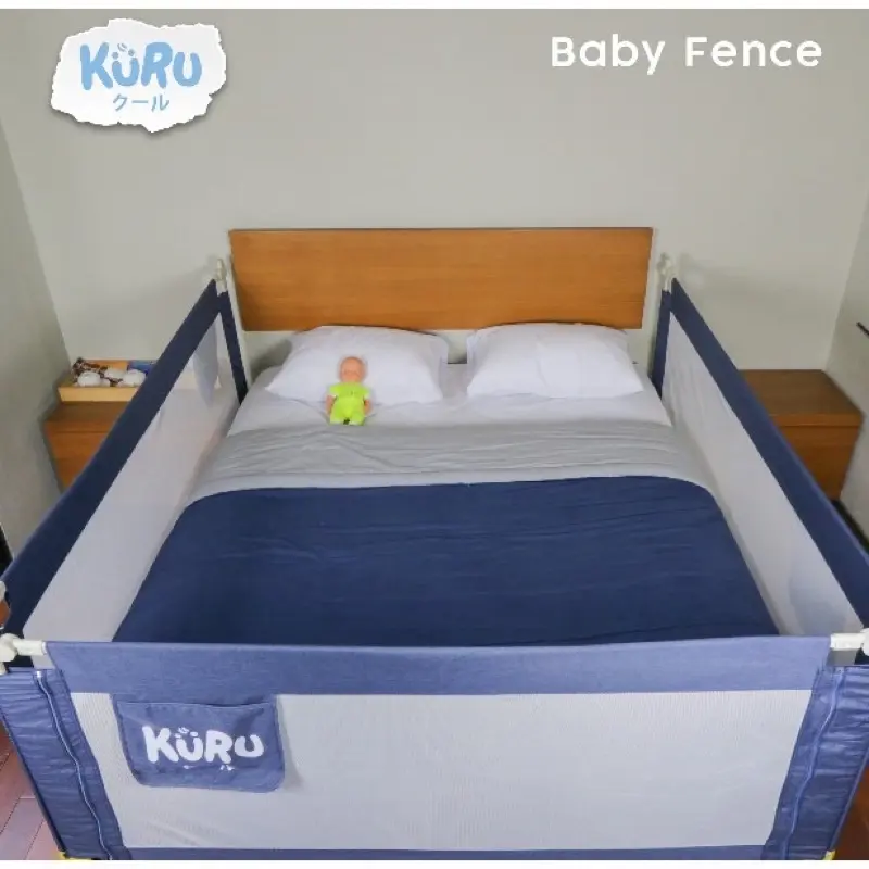 KURU Baby Bedrail 120 160 180 200cm Pembatas Pengaman Pagar Kasur Bayi Anti Jatuh READY!! Guard Pengaman Ranjang Kasur Bayi 2