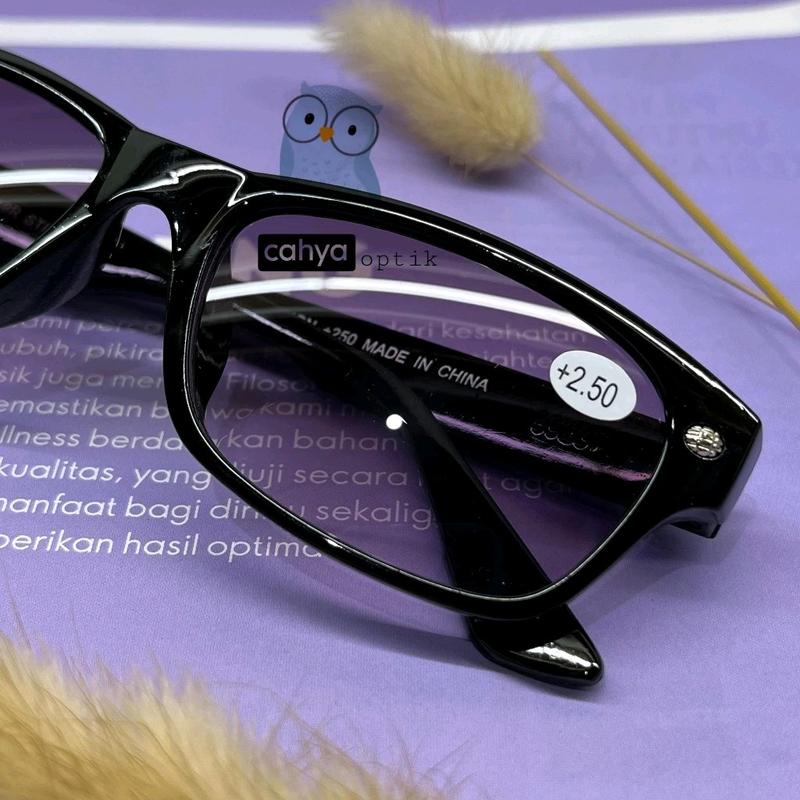 Kacamata baca dan jalan plus +1.00 sampai +3.00 Warna gradien Anti-Uv Lensa Box 1