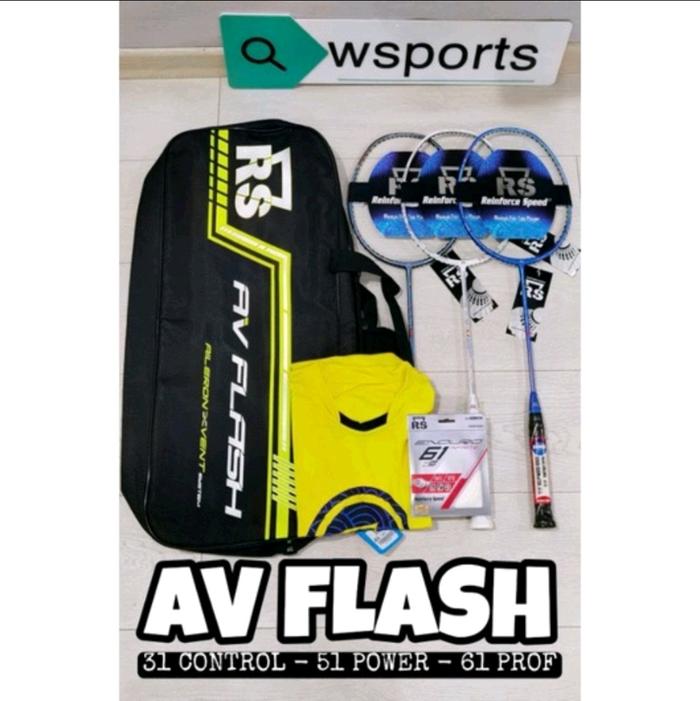 Jual Raket Badminton RS AV FLASH 31 51 61 Control Smash Prof Original ...