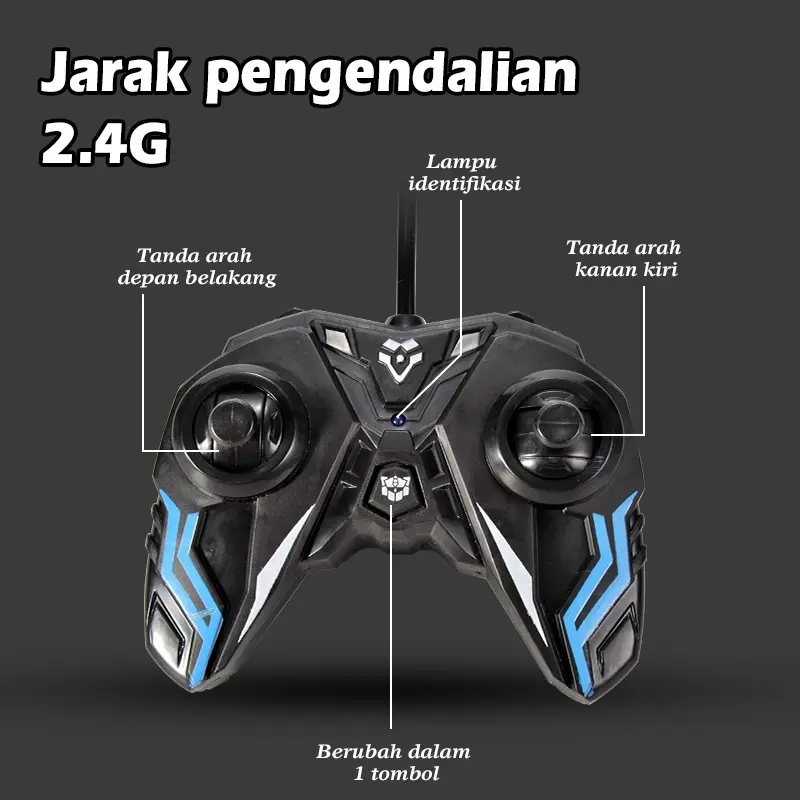 Mainan Mobil Remote Control Transformasi Robot, Rechargeable - Hadiah Ulang Tahun Anak Laki-Laki Toys mobile rc  bus  remote  control 5