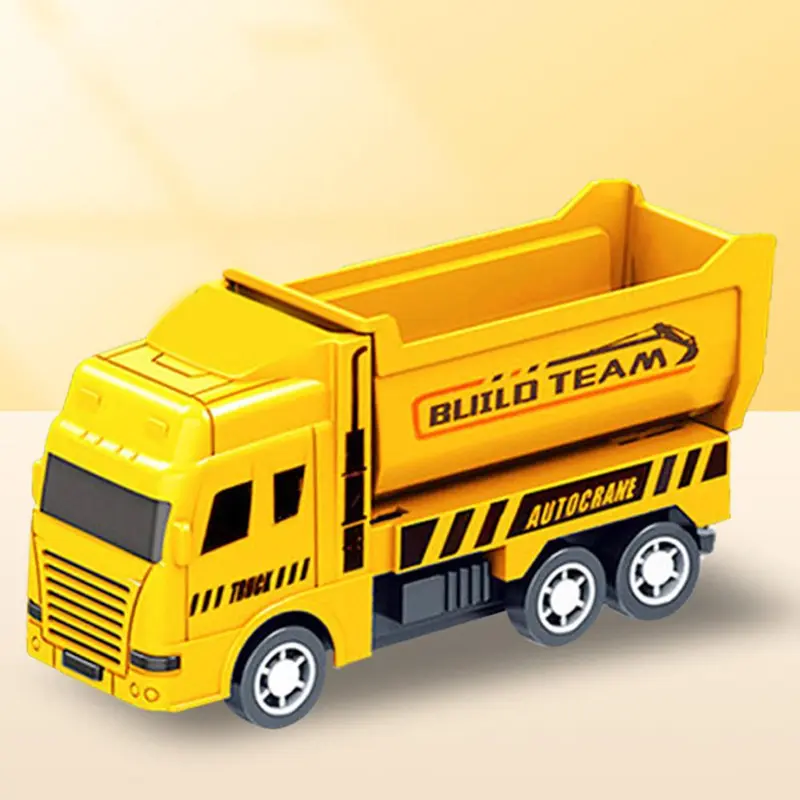 Xe Kỹ Thuật Kéo Lùi, Xe Đồ Chơi Trẻ Em, Mô Hình Máy Xúc, Xe Tải, Xe Cứu hỏa Mini, G1G9 1