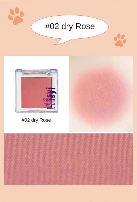 Product Introduction of Korea Monochrome Blush Peach Rose Pink Cheek Tint Powder Natural Lating Matte Face Makeup Red Contour Shadow Palette Cosmetics 44