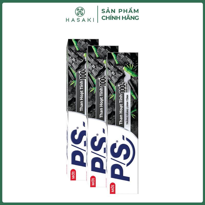 Combo 3 Kem Đánh Răng P/S Bảo Vệ 123 Than Hoạt Tính 230g | HASAKI BEAUTY