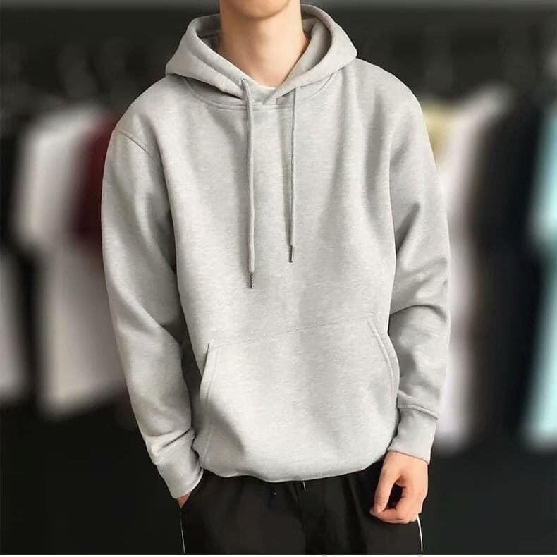  Áo Hoodie Nỉ Chuôi Trơn Nón 2 Lớp Áo Đoi - Chất Nỉ Bông Dày Dặn - Nam Menswear 