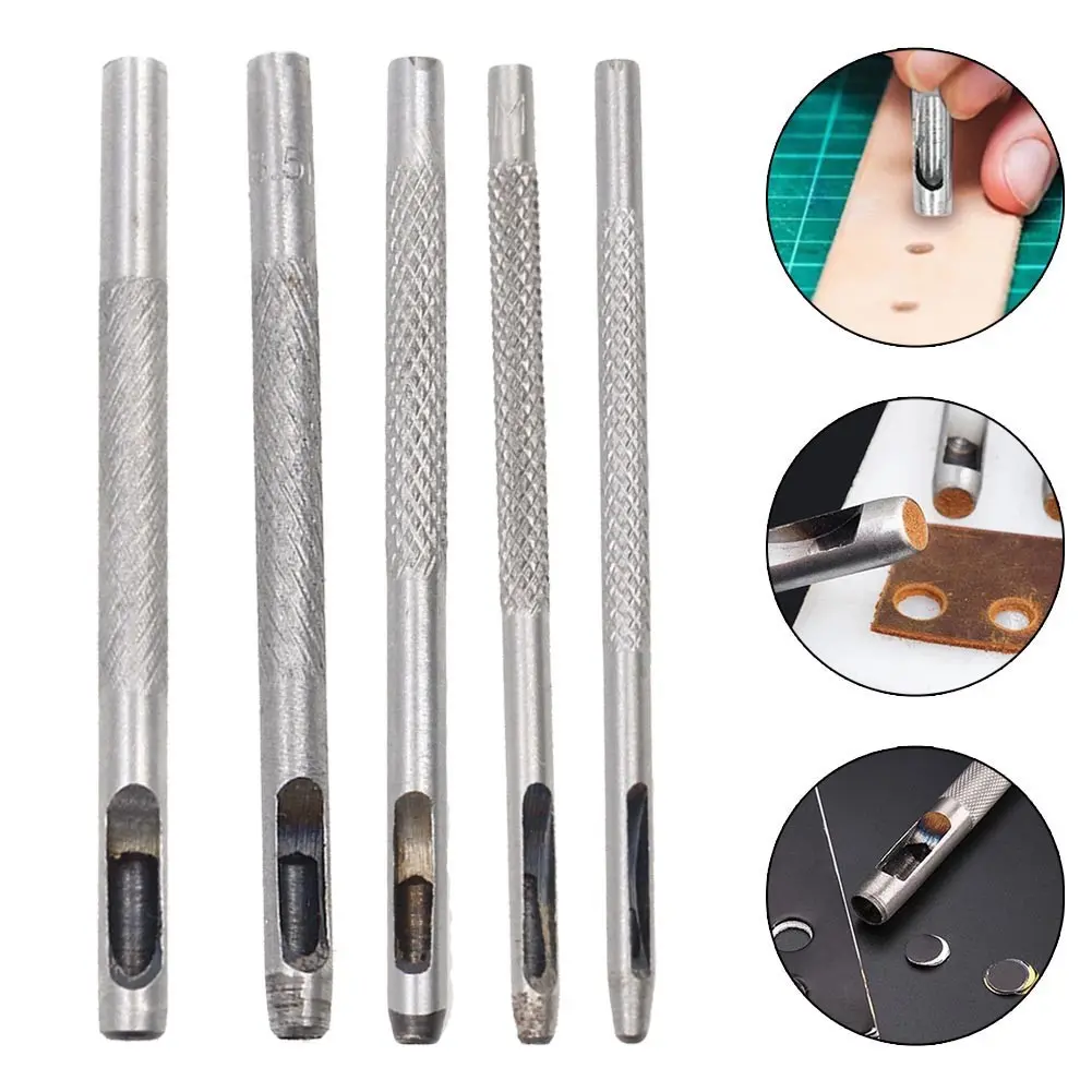 Dụng Cụ Đục Lỗ Tròn Da 1.5-4mm Thủ Công - Bộ Đục Lỗ Kim Loại Chuyên Nghiệp Cho Thắt Lưng, Dây Đồng Hồ, DIY Thủ Công Mỹ Nghệ