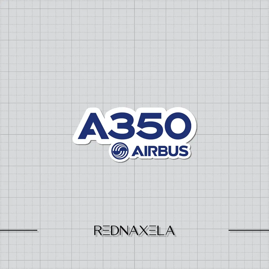 Stiker Vinyl A350 With Airbus Logo Stiker Koper Outdoor Waterproof ...