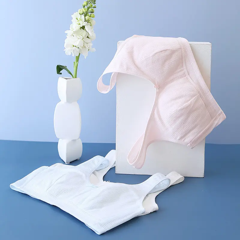 ÁO LÓT BÉ GÁI HAI LỚP CÓ LỖ THÔNG HƠI ÁO KHÔNG GỌNG CAO CẤP THÔNG THOÁNG TỪ 36-70KG 8
