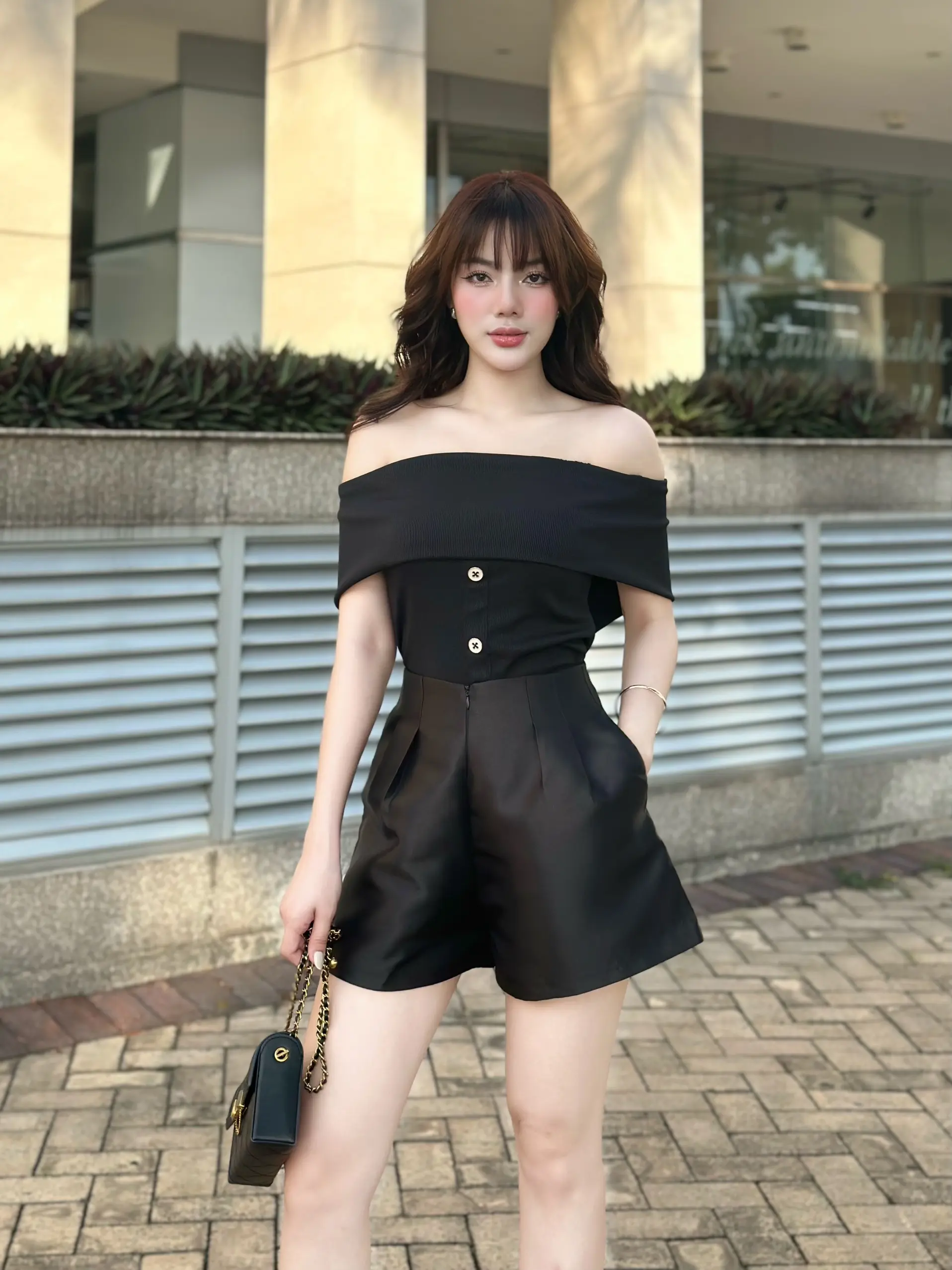 YU CHERRY | Quần short nữ form chữ A, chất vải đứng form đẹp, có túi Yu Short YQ028