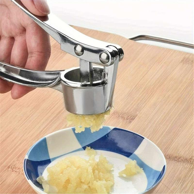 Product Introduction of Stainless Steel Garlic Press, Manual Garlic Press with Handle, Kitchen Accessories, Durable Ginger Press for Kitchen, Household Essentials 13