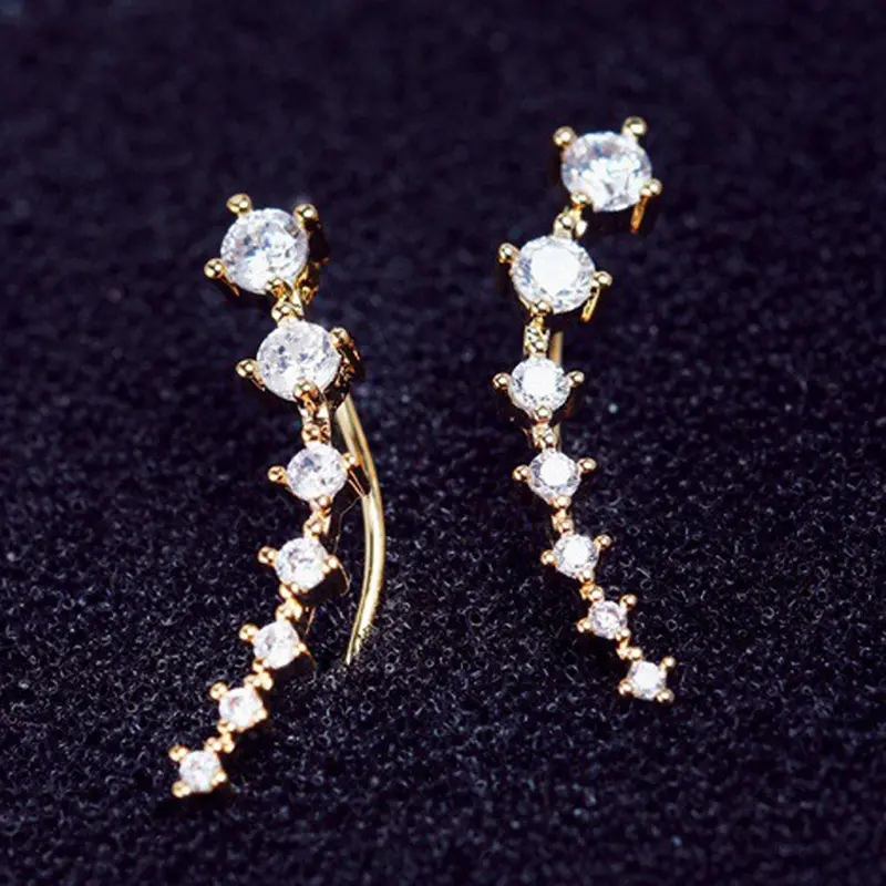 TC Anting Garis FA07 Comet Berlian Fashion Wanita Korea Aksesoris Murah A060 5