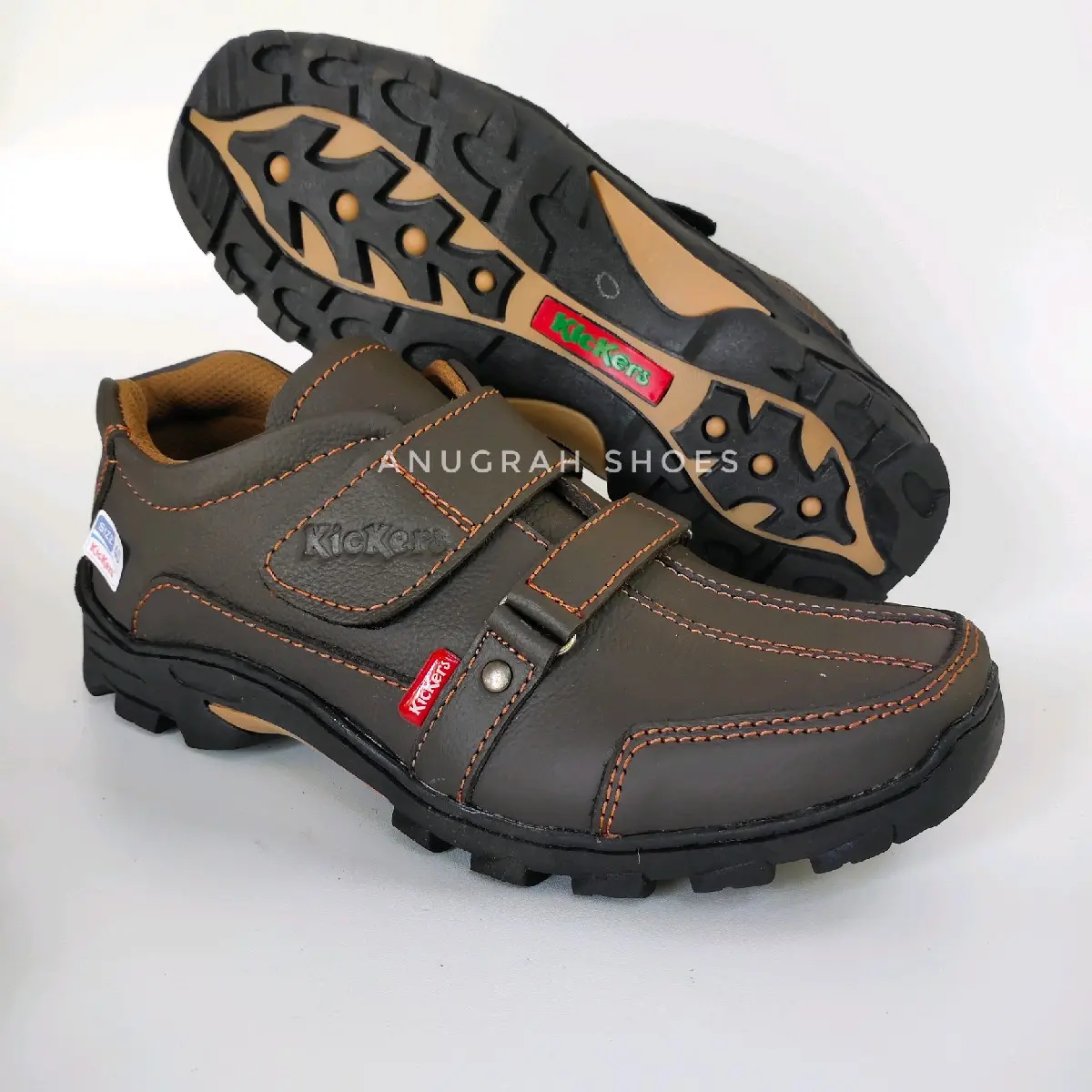 Sepatu kulit pria kasual slip on - sepatu pria kulit asli
