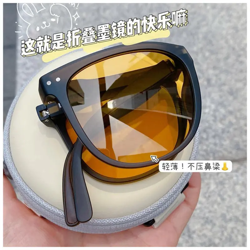 Kính Râm Gấp Phân Cực TR, Dành Cho Nam Và Nữ, Nhẹ, Chống Nắng, Kính Chống Nắng UV, Màu Nâu Mới, Hợp Xu hướng, Kính Nam