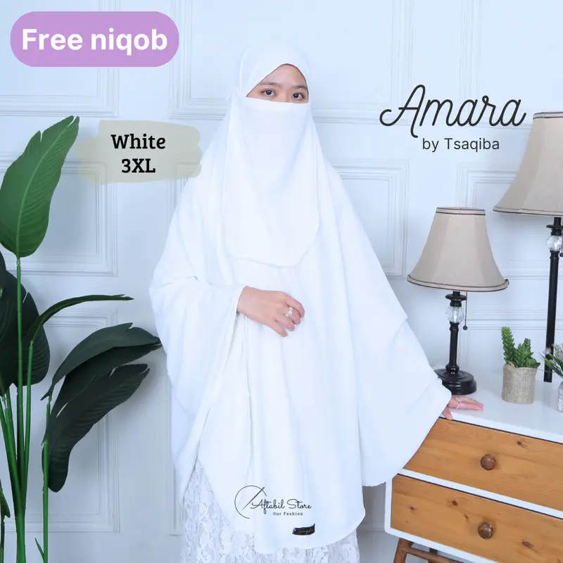 Free Niqab Khimar Instani Muslim Jilbab HiJAB   - Amara Airflow Bergo  Kerudung  Syari 3