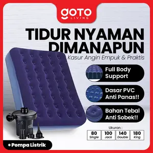 (Special Offer) Goto [COD] Sleefy Matras Tidur Kasur Angin Pompa Tiup Double Air Bed
