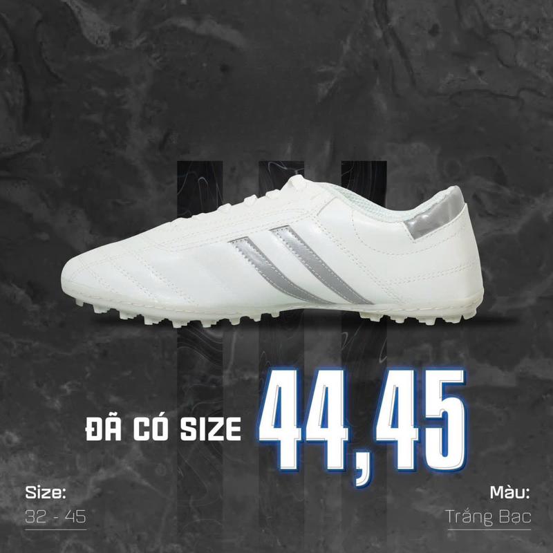 Giày Đá Bóng Nam 3 Sọc Giày Bóng Đá Ba Sọc, Giày Đá Banh Chính Hãng Sân Cỏ Nhân Tạo giày đá sân 5, 7