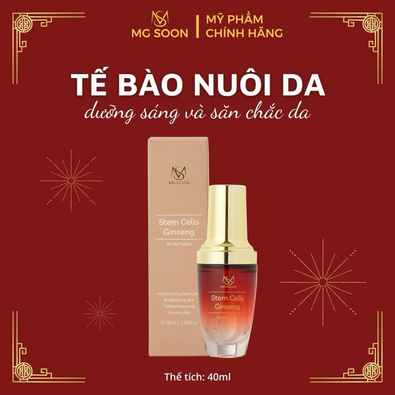TẾ BÀO NUÔI DA 40ML - MG S.O.O.N - Chiết Xuất Từ Sâm Đỏ, Serum Dưỡng Da Căng Bóng, Tăng Độ Đàn Hồi, Cấp Ẩm Skincare Chăm Sóc Da Tế Bào Gốc Women Nữ Trà Tea