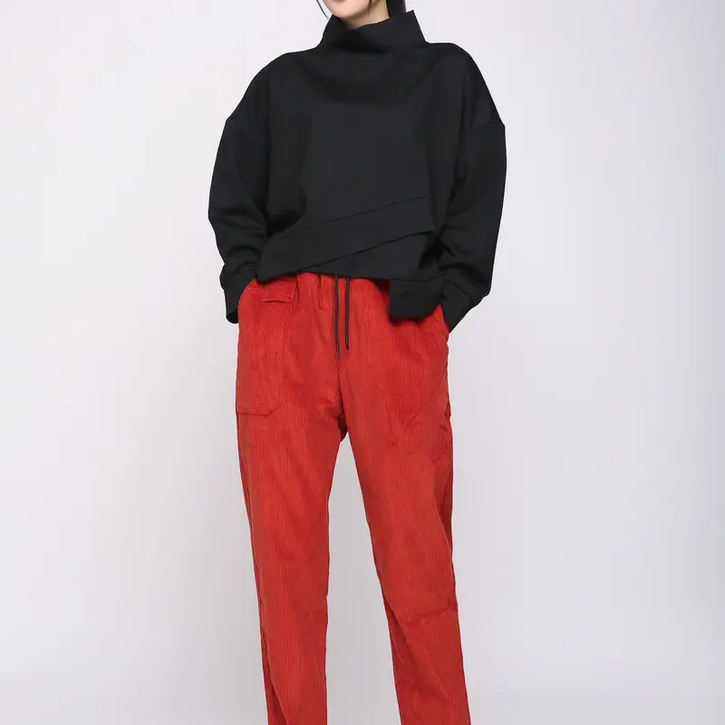 Quần baggy nhung ống suông Nữ Ong Pants 1