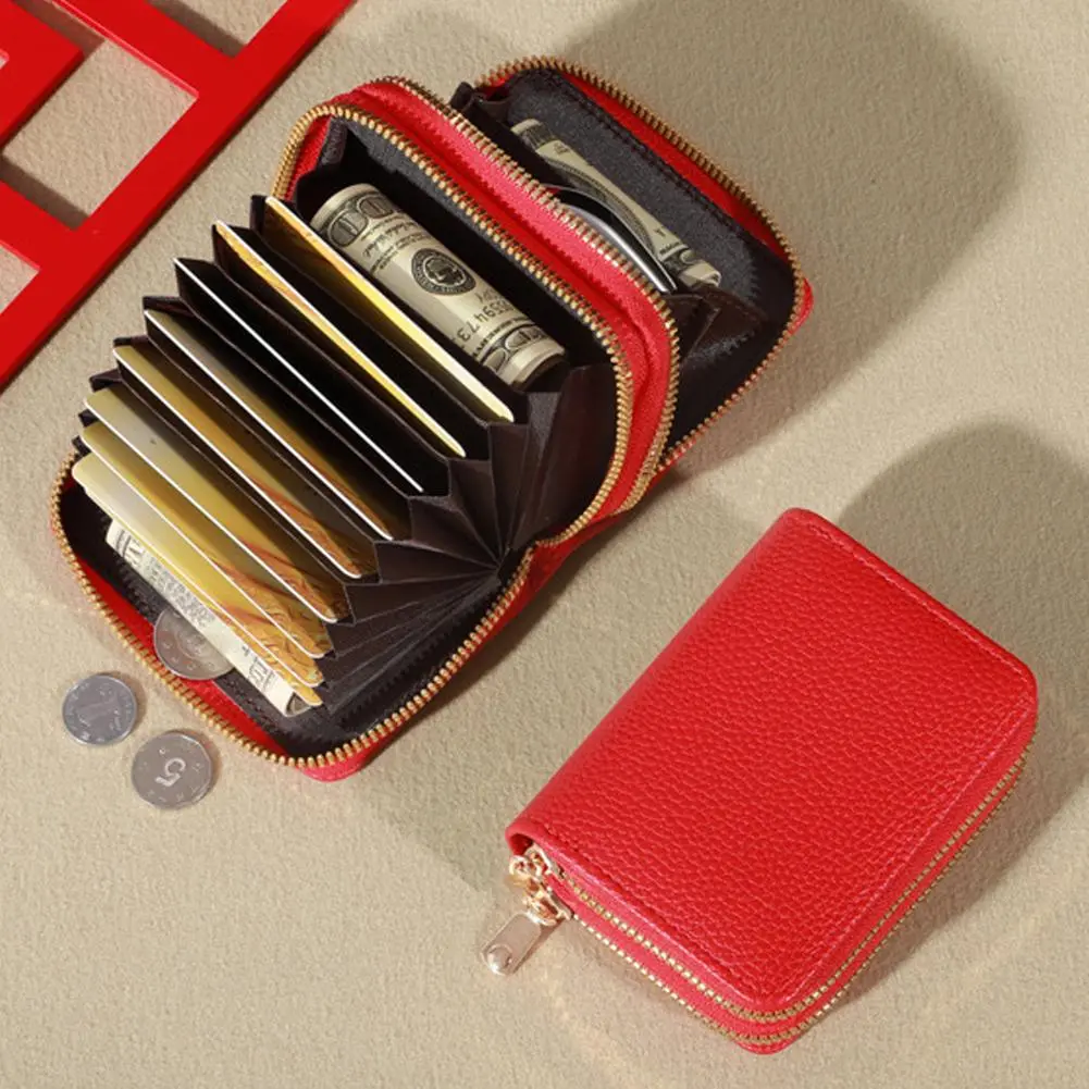 Women's Short Wallet Multi-function Buckle Multi-card Purse Ladies Wallet
