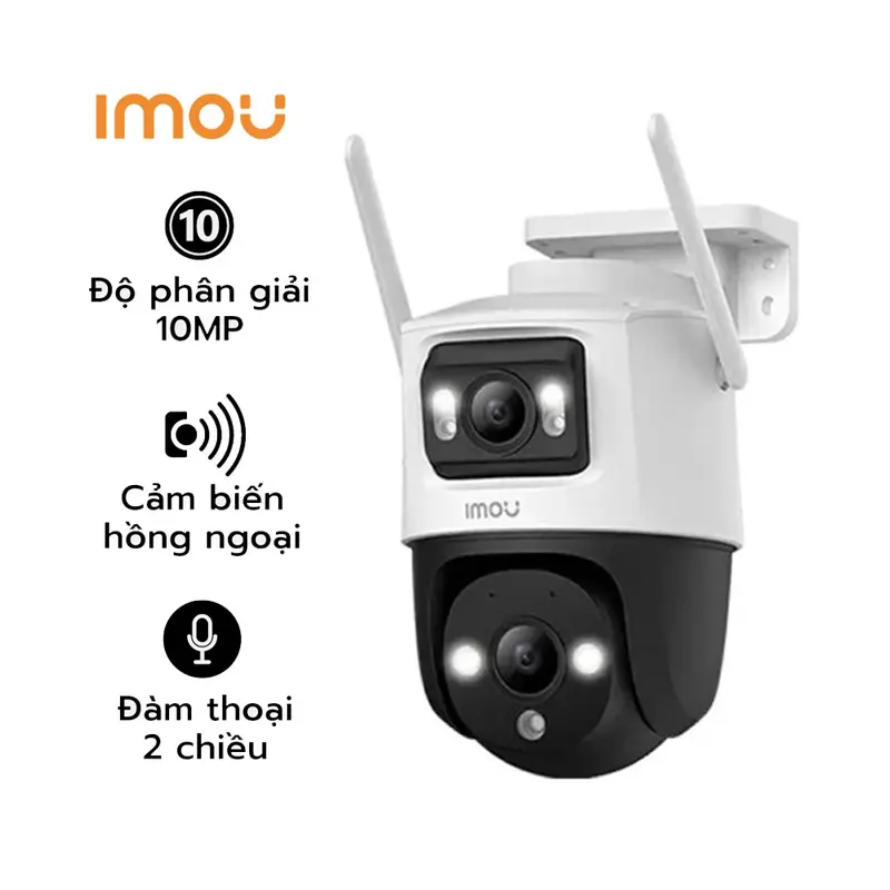 Camera Wifi IMOU 2 Mắt CRUISER DUAL S7XP-6M0WED/S7XP-10M0WED 10MP/6MP Ngoài Trời, Xoay 360 camera  360 0