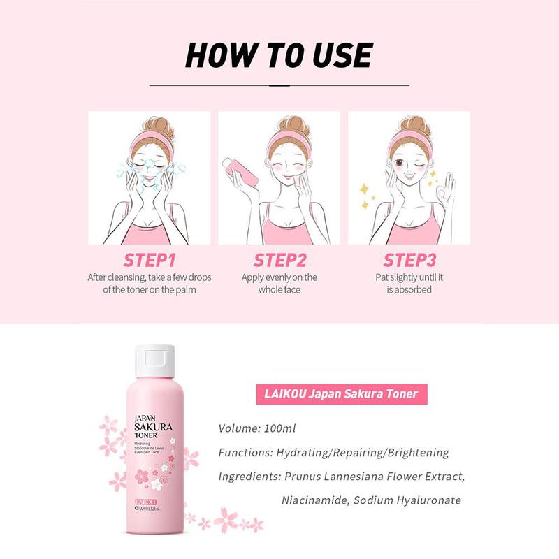 Product Introduction of Sakura Toner Shrinks Pores And Softens Toner Hydrating And Moisturizing Delicate Moisturizing Skin Hydrating 100ml 33