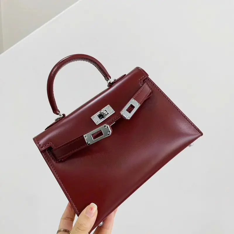 Túi Xách nữ 1 quai size 19-22cm bản da bóng tag bạc 1