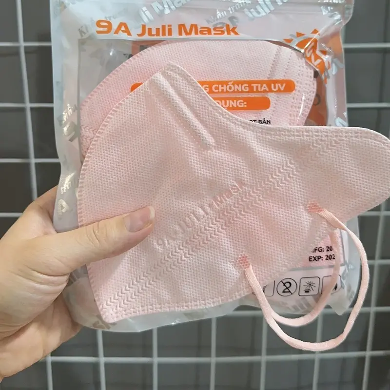 [ Mua 100c tặng 20c 5D] Khẩu trang 9A JULI 5 lớp kháng khuẩn,chống nắng,dày dặn che kín khuôn mặt-KT9A3 5