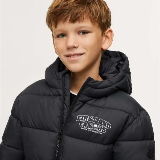 jaket gelembung sablon anak /jaket puffer anak laki laki dan perempuan /jaket musim dingin Fashion 6-13 thn