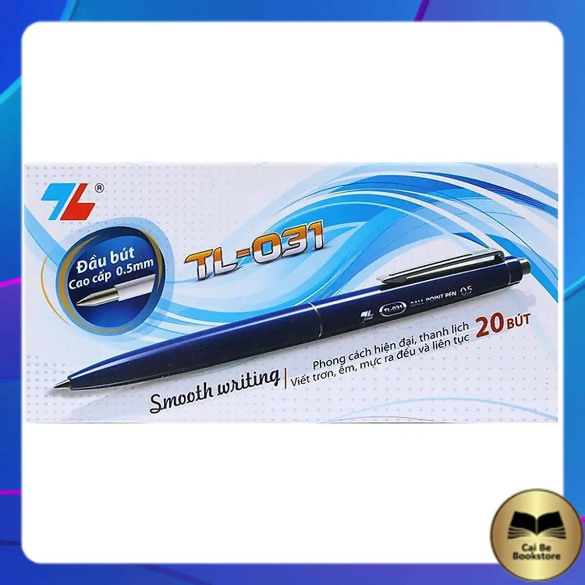 [Chính hãng] Hộp 20 Bút bi Thiên Long TL-031 -  Nhà Sách Cái Bè CH5