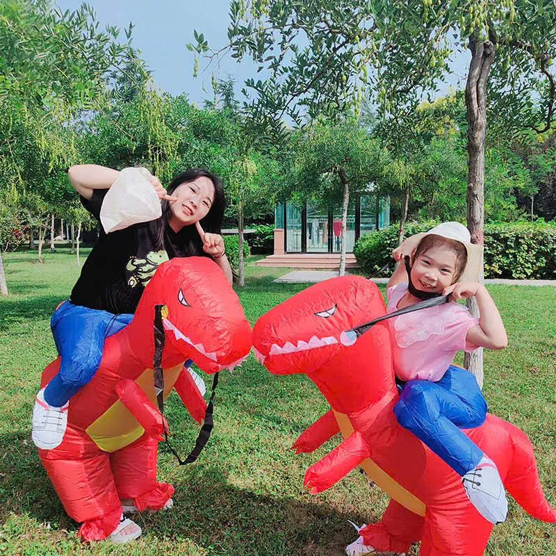 Khủng long bơm hơi cho bé vui nhộn Mascot trang phục động vật khủng long Halloween 3