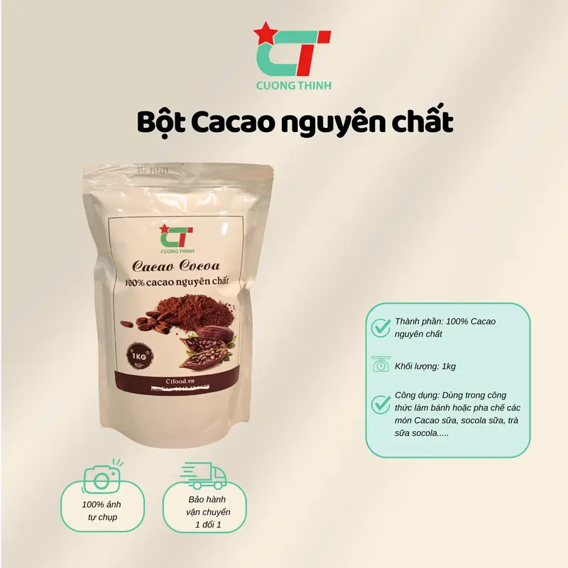 Bột Cacao Nguyên chất Malay 0