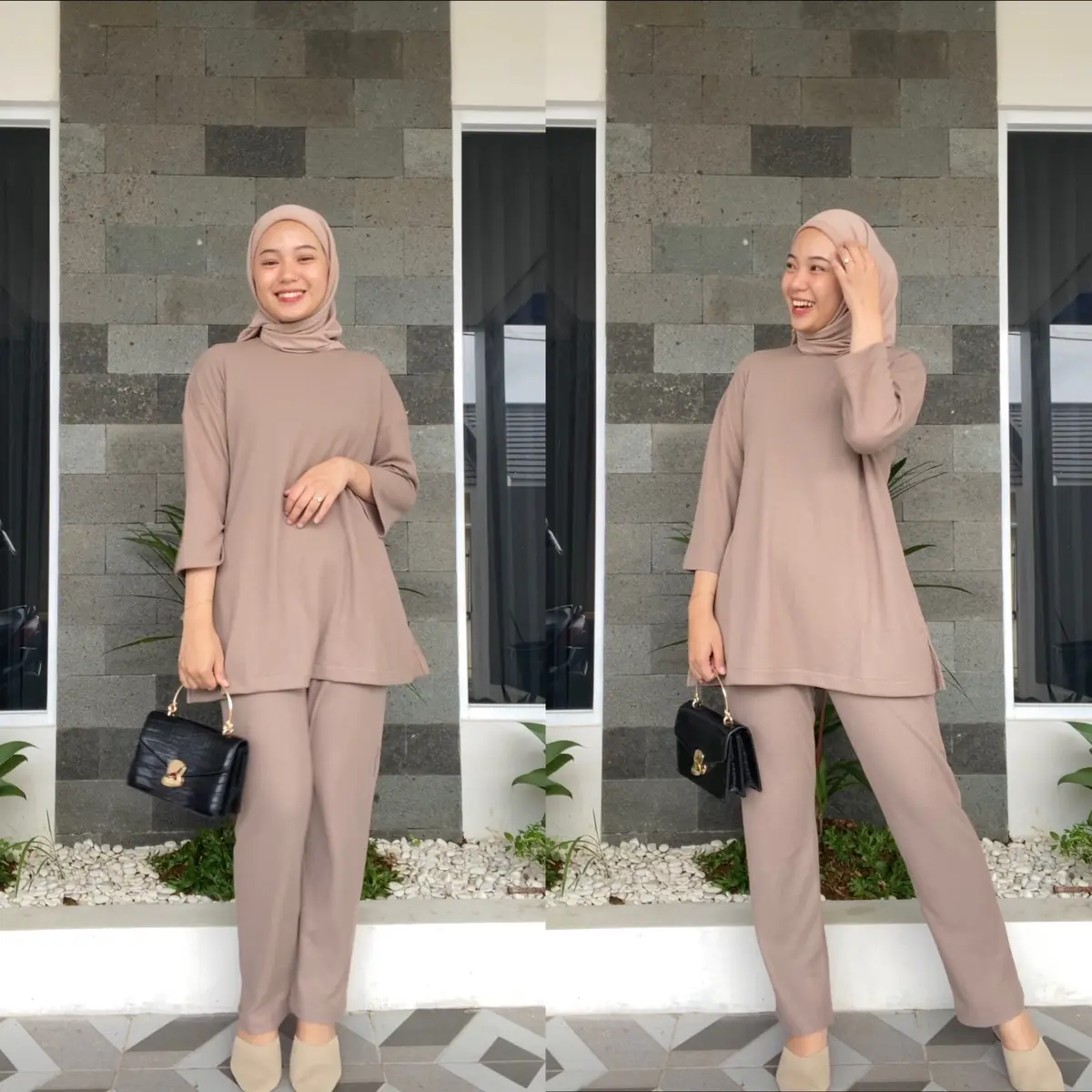 Safiyya One Set || Satu Set atasan dan celana by ghaisanboutique Baju Karet
