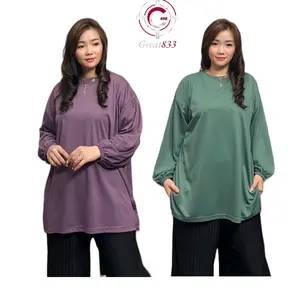 Blouse Atasan Wanita Muslim Baju Atasan Wanita Dewasa Oversize SR301 Panjang Remaja