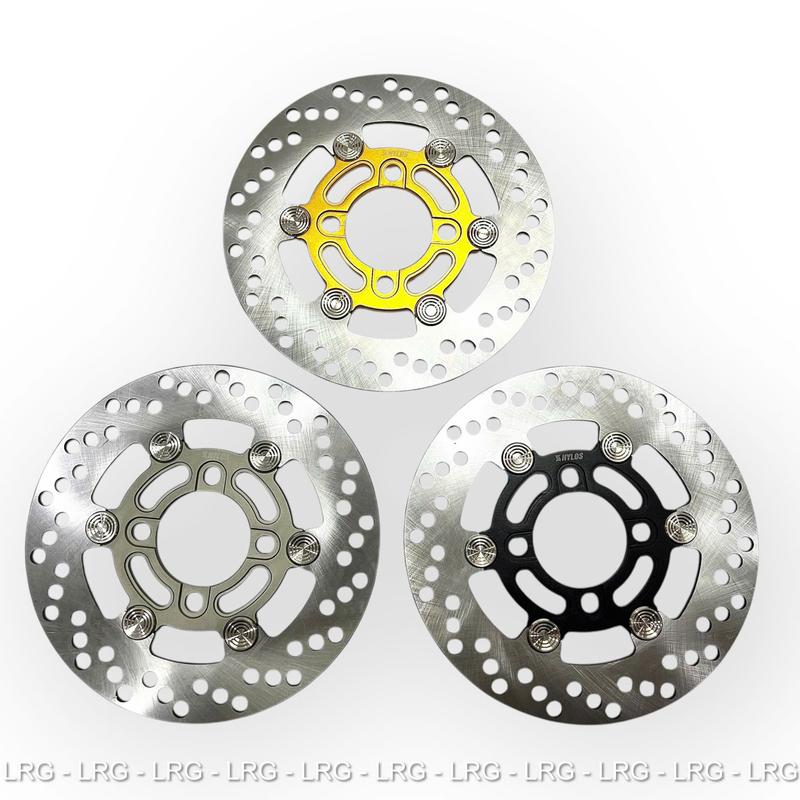 Đĩa Thắng Trước Hylos 220mm V3 , 4 Lỗ, 6 Khoen Inox 304 Loại 1, Chất Lượng Lắp Mọi Dòng Xe, Phụ Kiện Phụ Tùng Xe Máy