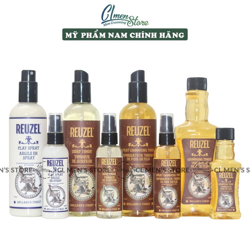  Xịt tạo phồng tóc Prestyling Reuzel Grooming Tonic - Surf Tonic Sea Salt Spray - Reuzel Spray Grooming Tonic- Clay Spray Pomade Xịt Dưỡng 