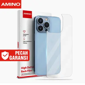 AMINO Back Tempered Glass Untuk Iphone 17 Pro 17 Pro Max 17 Air XR 11 15 16 Pro Max 15 Plus 14 Pro Max 14 Plus 13 Pro Max 12 Pro Max 11 Pro Max X XS MAX Clear Anti Gores Belakang Protector 9H