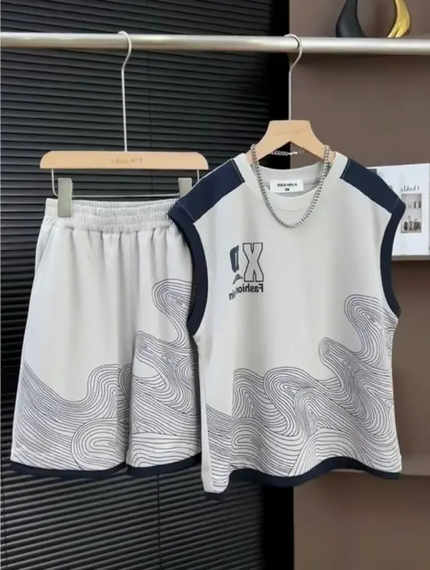 Bộ quần áo ba lỗ trẻ em mùa hè cho bé trai bé gái. chất cotton mềm mịn thoáng mát thấm mồ hôi, phong cách năng động. dành cho bé 14-48kg. set bộ cho bé, sét bộ bé trai bé gái bộ  labubu  cho  bé  trai set  bộ  hàn  quốc  cho  bé  trai 1