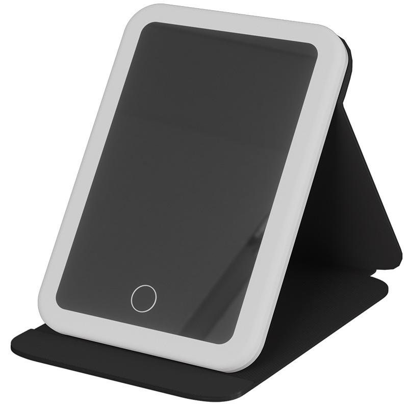 Led Make-up Mirror Foldable Portable Portable Student Dormitory Desk with Light Desktop Mirror HD 4