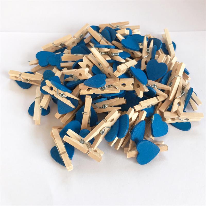 Kẹp Gỗ, 10 Cái / Bộ, Chốt Trái Tim, Kẹp Quần Áo, Đồ Trang Trí Đám Cưới Dễ Thương Tự Làm, Chốt Thủ Công Kẹp Quần Áo 5