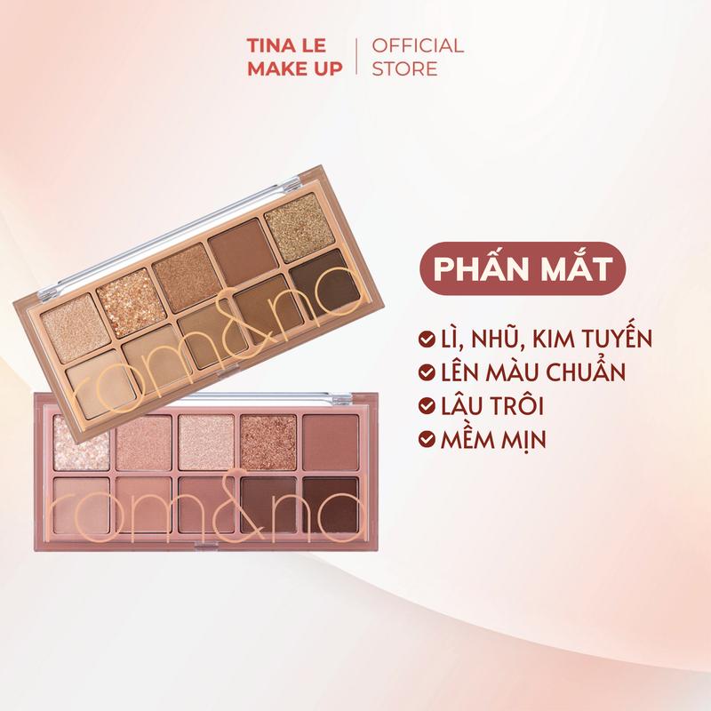 Bảng phấn mắt 10 màu siêu lấp lánh Romand Better Than Eye Trang Điểm Eyeshadow Nhũ Mắt