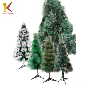 [COD] SK C15 Pohon Natal 90CM 3F Jarum Emas Dekorasi Rumah Artifisial Buah Hiasan Natal Ornamen Tanaman Hias Impor Dekorasi