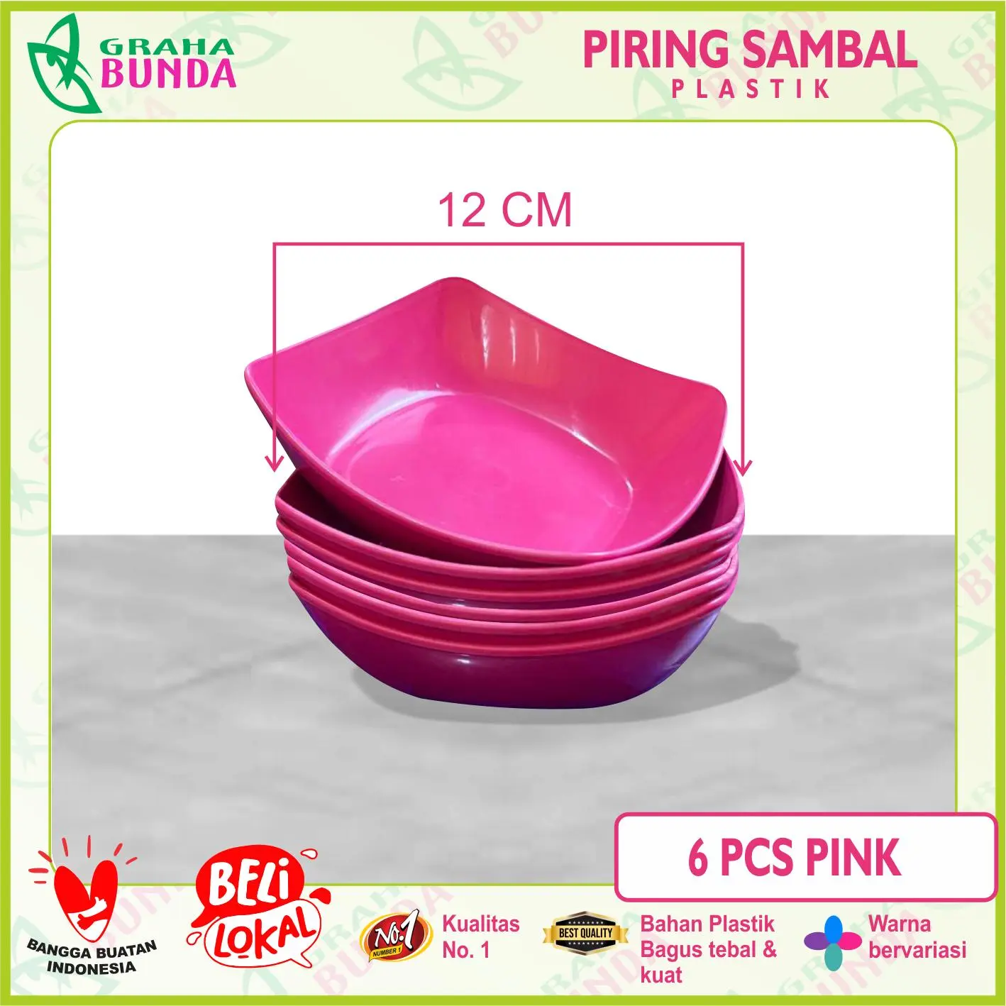 ( PROMO MURAH ) Graha Bunda PAKET 3 PCS / 6 PCS / 12 PCS Piring Sambal / Piring Sambal Plastik / Piring Plastik Sambal 4 Warna ( PROMO MURAH ) Graha Bunda PAKET 3 PCS / 6 PCS / 12 PCS Piring Sambal / Piring Sambal Plastik / Piring Plastik Sambal 4 Warna